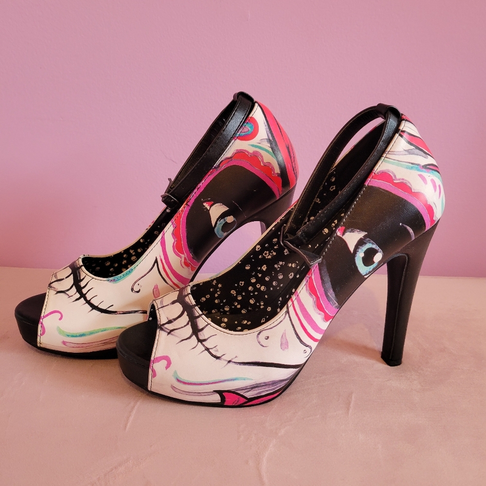 Iron Fist Sugar Skull Pumps